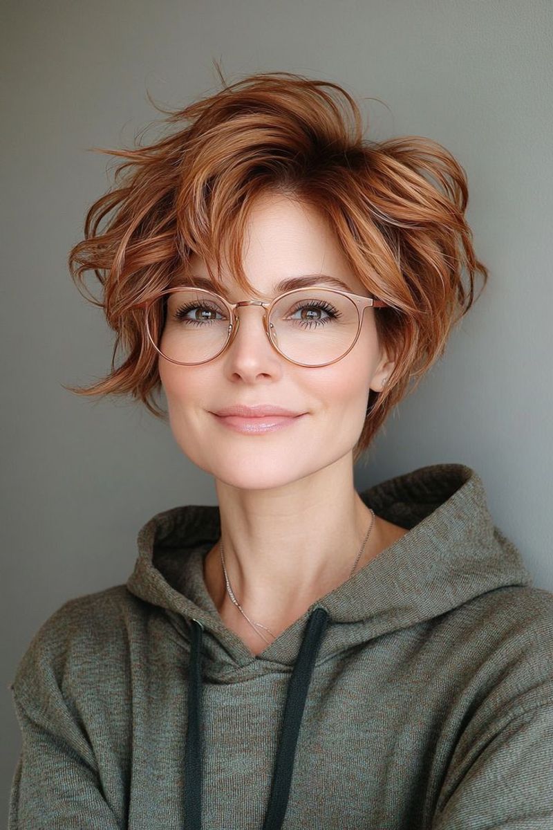 Asymmetrical Shaggy Pixie