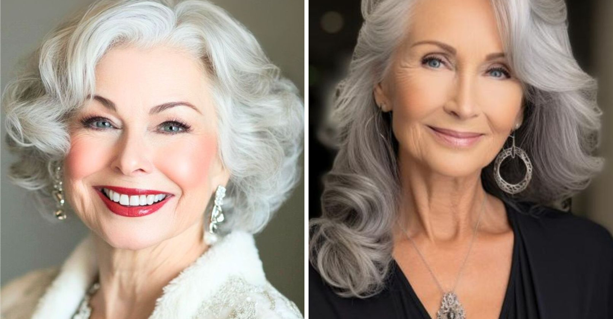 14 Hairstyles for Women Over 70 With Hearing Aids