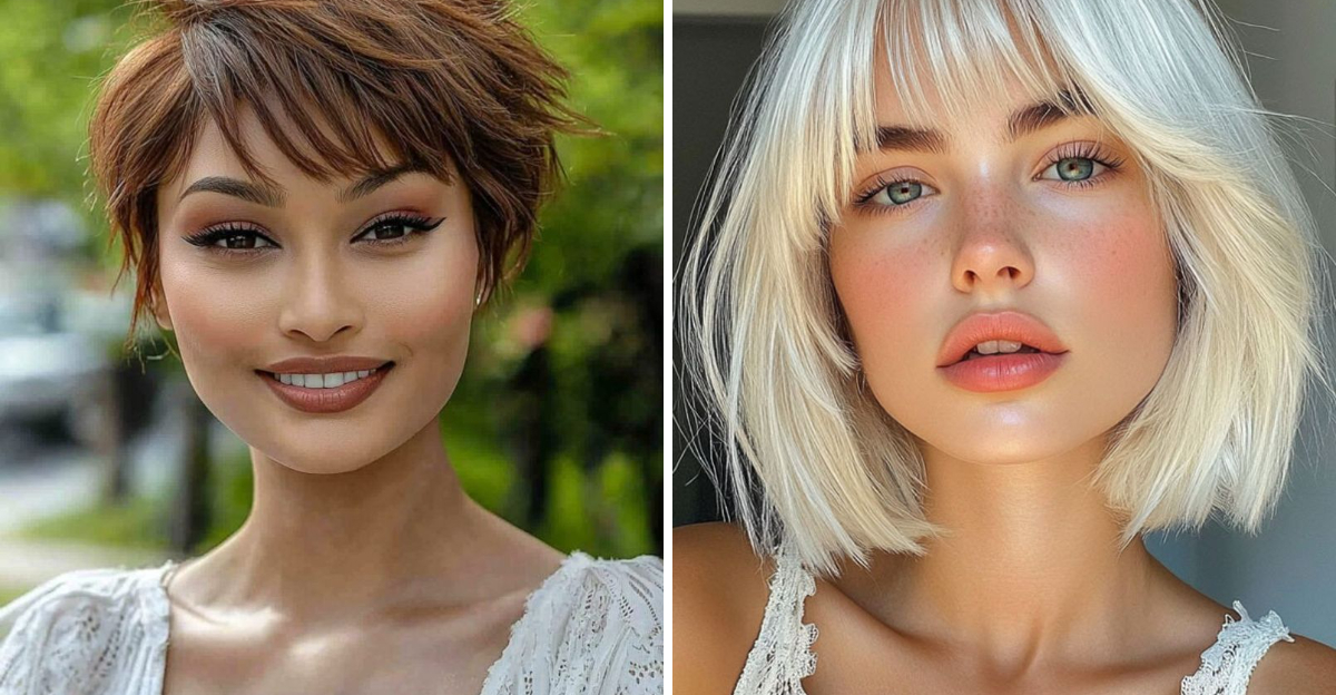 14 Short Hair and Wispy Bangs Combos That Look Great on Anyone