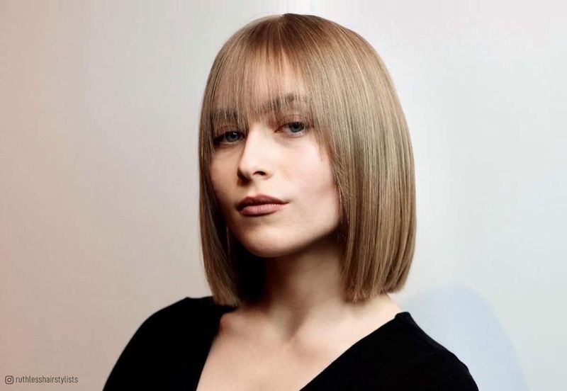 Bob with Blunt Bangs