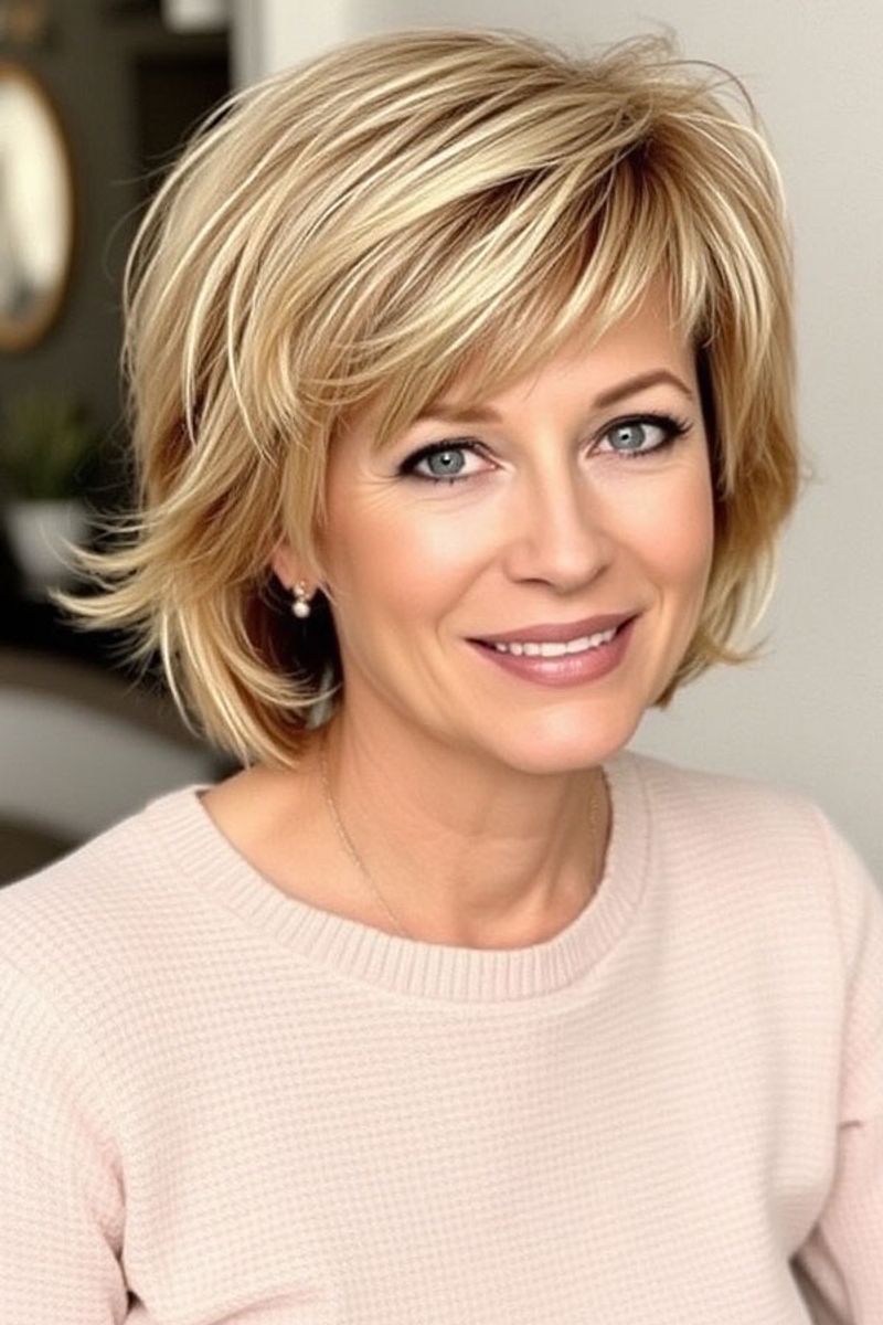 Chic Bob with Subtle Layers