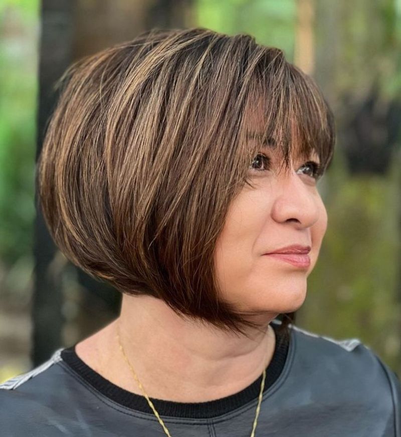 Angled Bob with Highlights