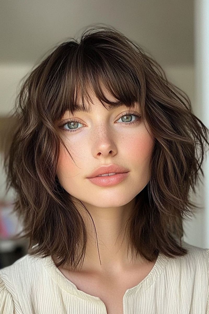 Choppy Lob with Fringe