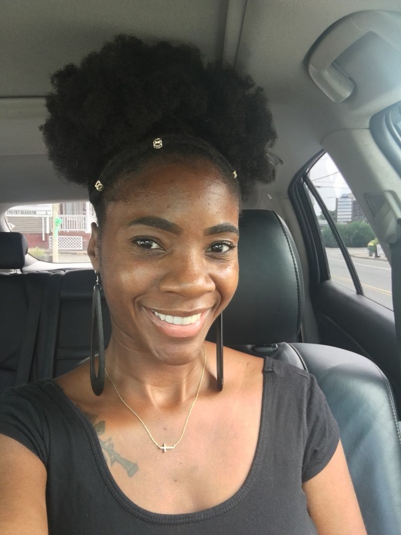 Afro Puff with Hair Jewelry