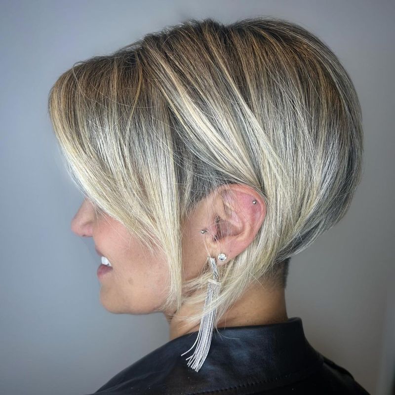 Asymmetrical Bob Undercut