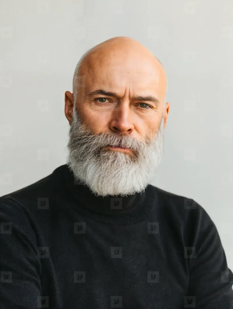 Bald with Beard