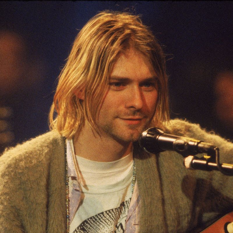 Kurt Cobain's Messy Blonde Hair