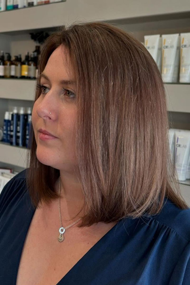 Blunt Cut Lob