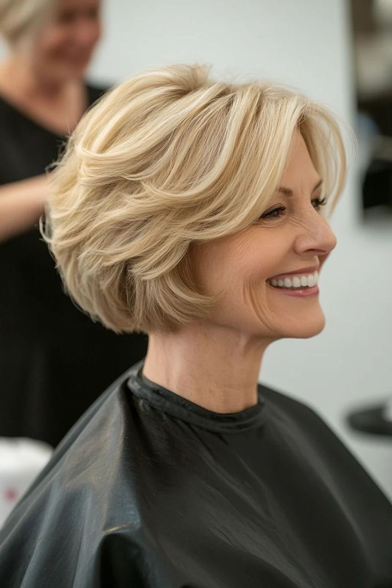 Bob with Feathered Layers