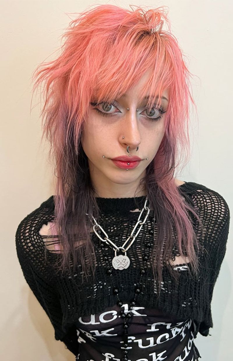 Edgy Punk Wolf Cut