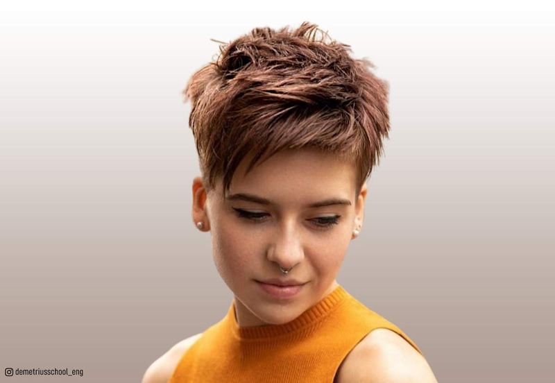 Boyish Pixie with Choppy Layers