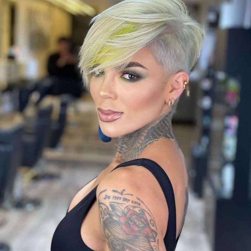 Pixie Cut with Shaved Sides