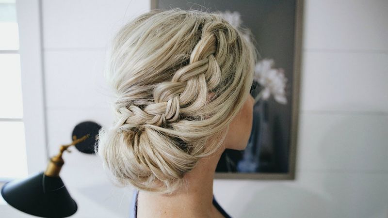 Braided Bun Updo