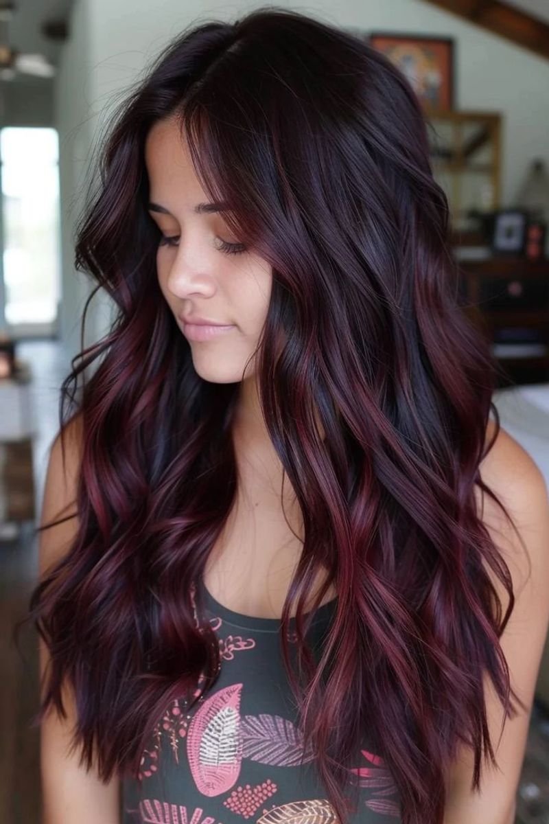 Burgundy Balayage