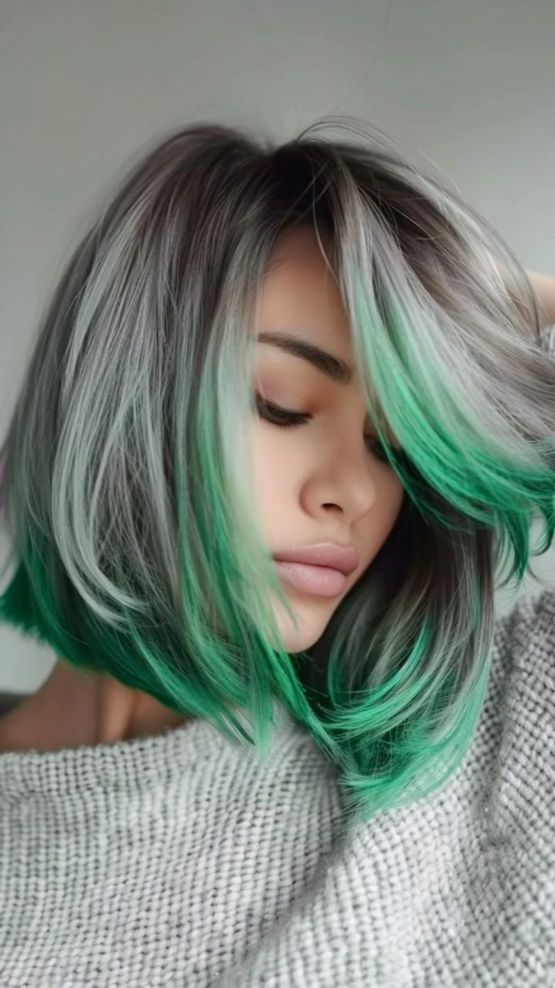 Emerald Silver Shine