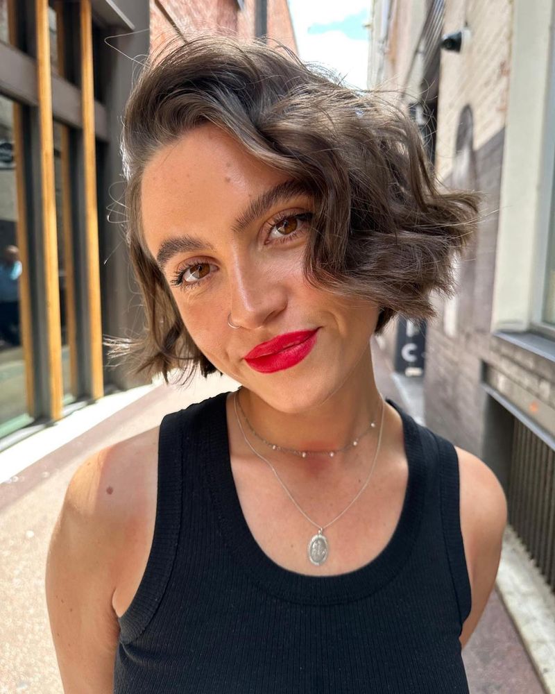 Pixie with Deep Side Part
