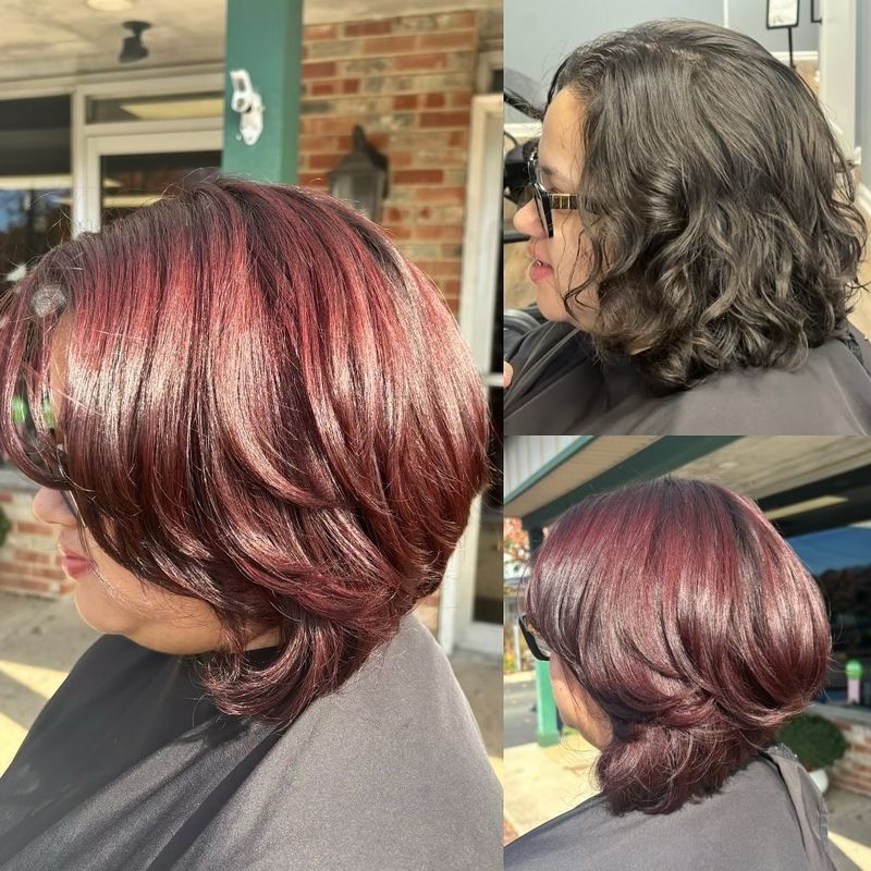 Cherry Cola Layered Bob