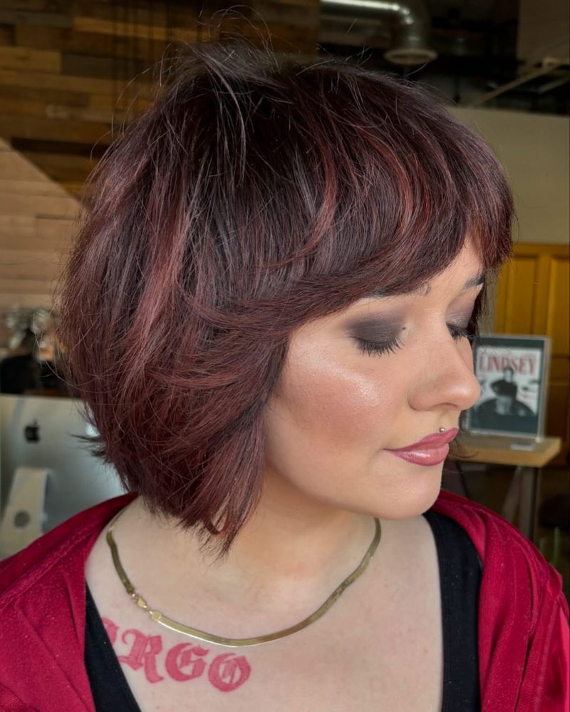 Cherry Cola Pixie Cut