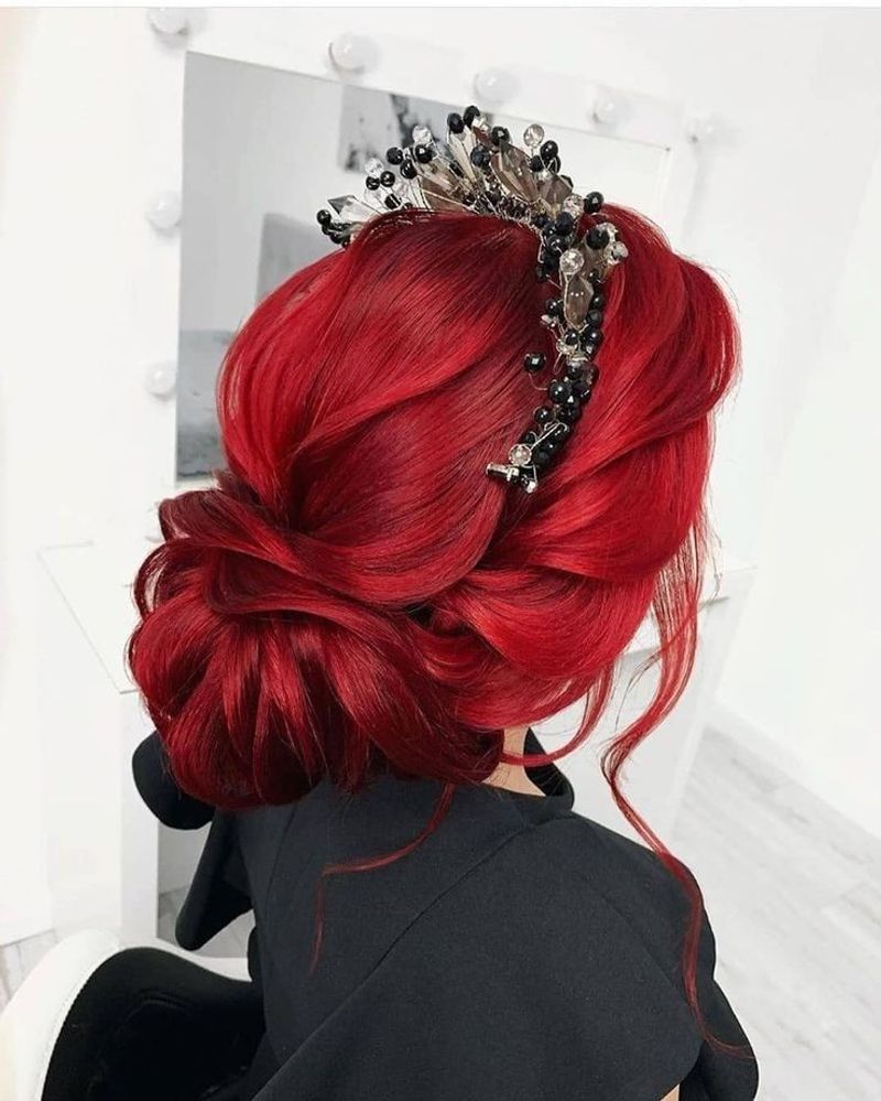 Cherry-Red Updo