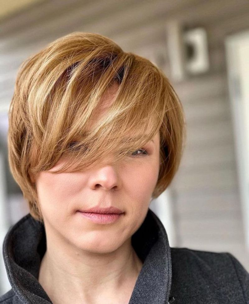 Side-Swept Pixie Bob