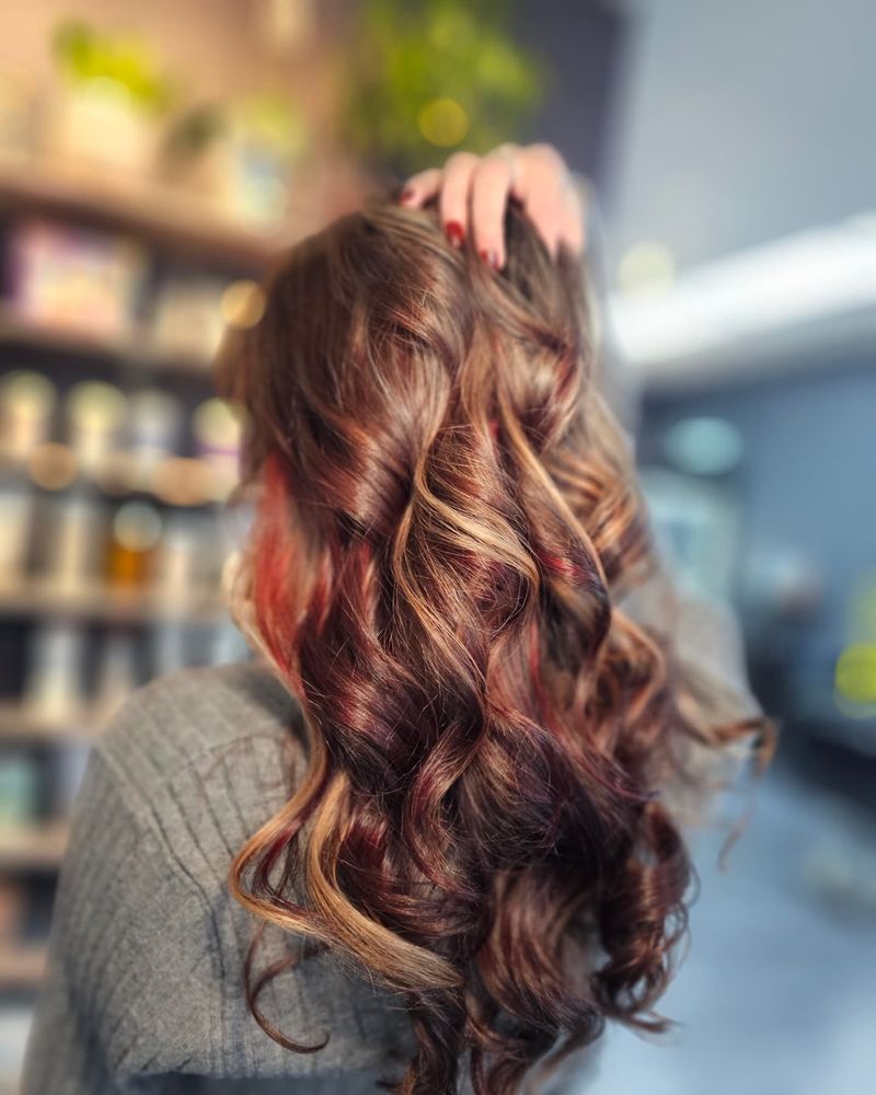 Cherry Cola with Caramel Highlights