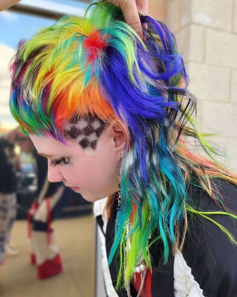 Colored Checkerboard Undercut