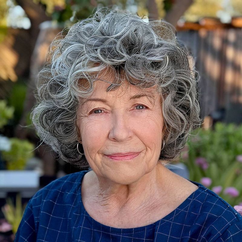 Curly Shag with Bangs