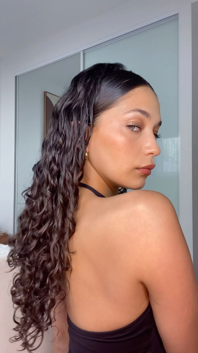 Curly Slick Back