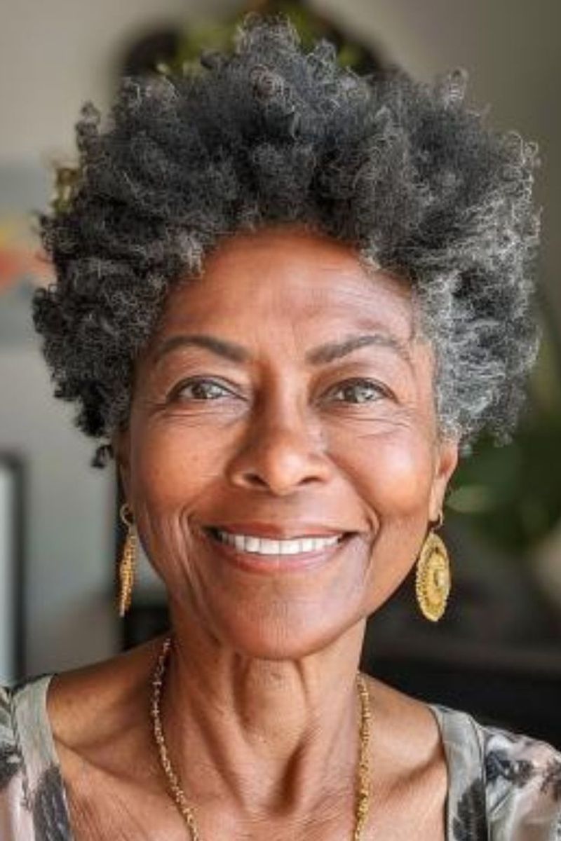 Curly Top with Tapered Sides