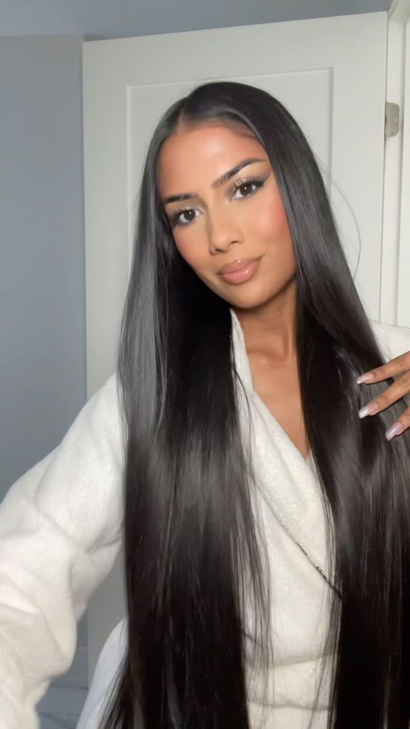 Disappointing: Pin-Straight Hair