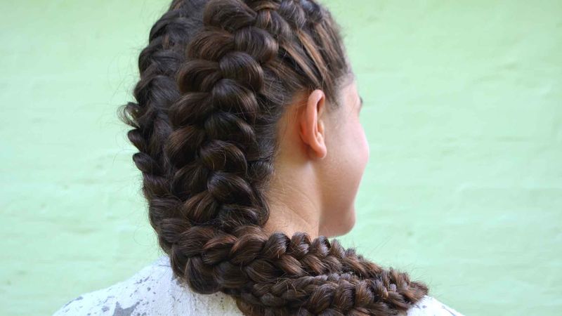 Reverse Dutch Braid
