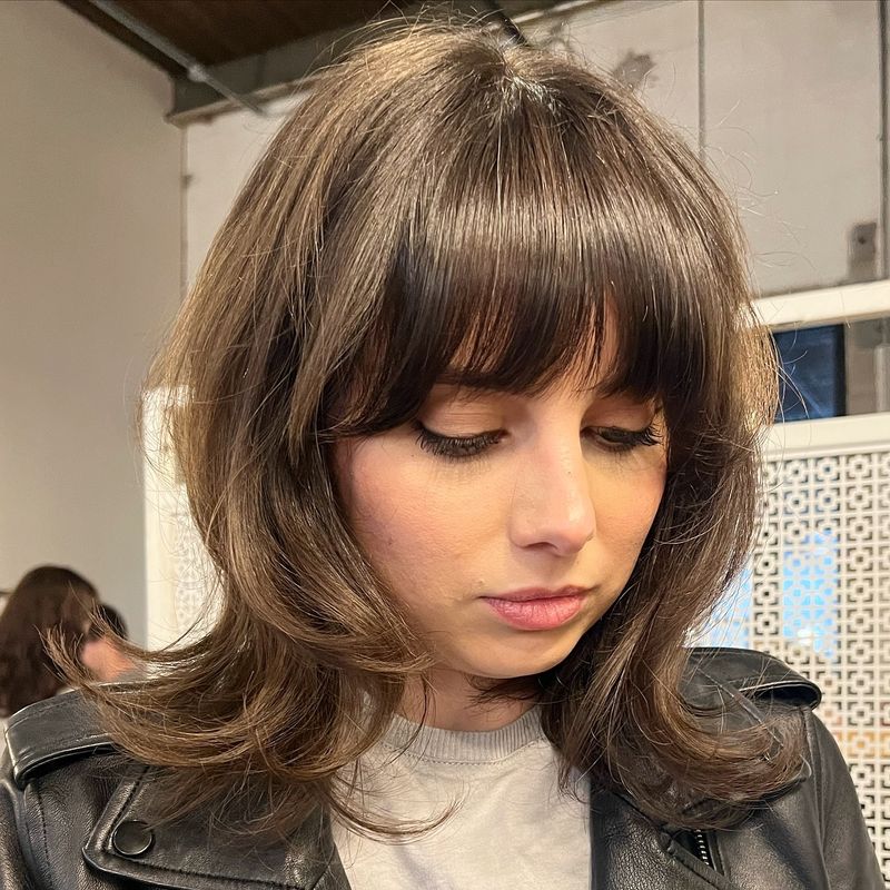 Layered Bob with Bangs