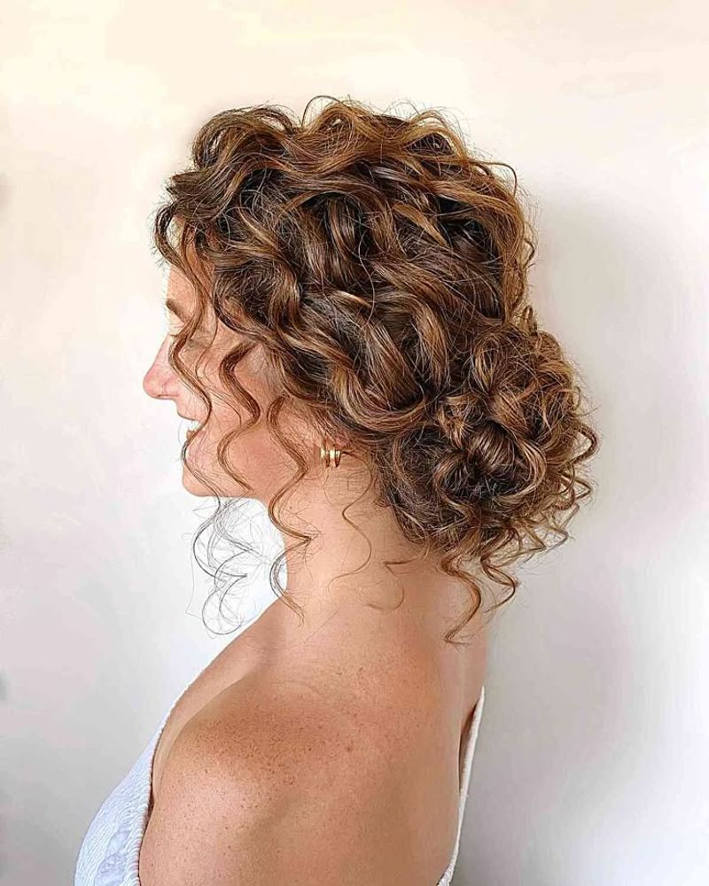 Elegant Curly Chignon
