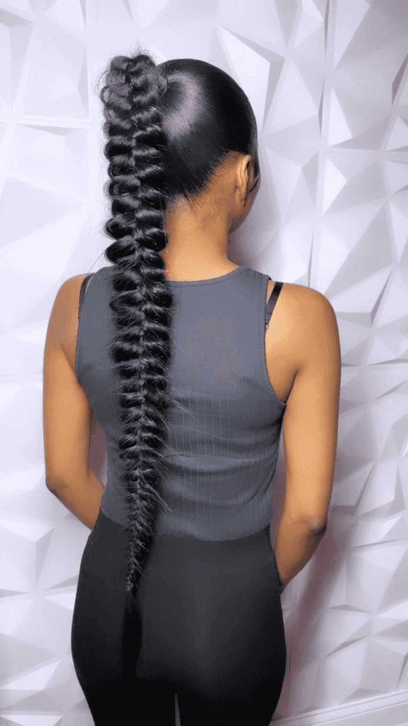 Textured Braid Ponytail