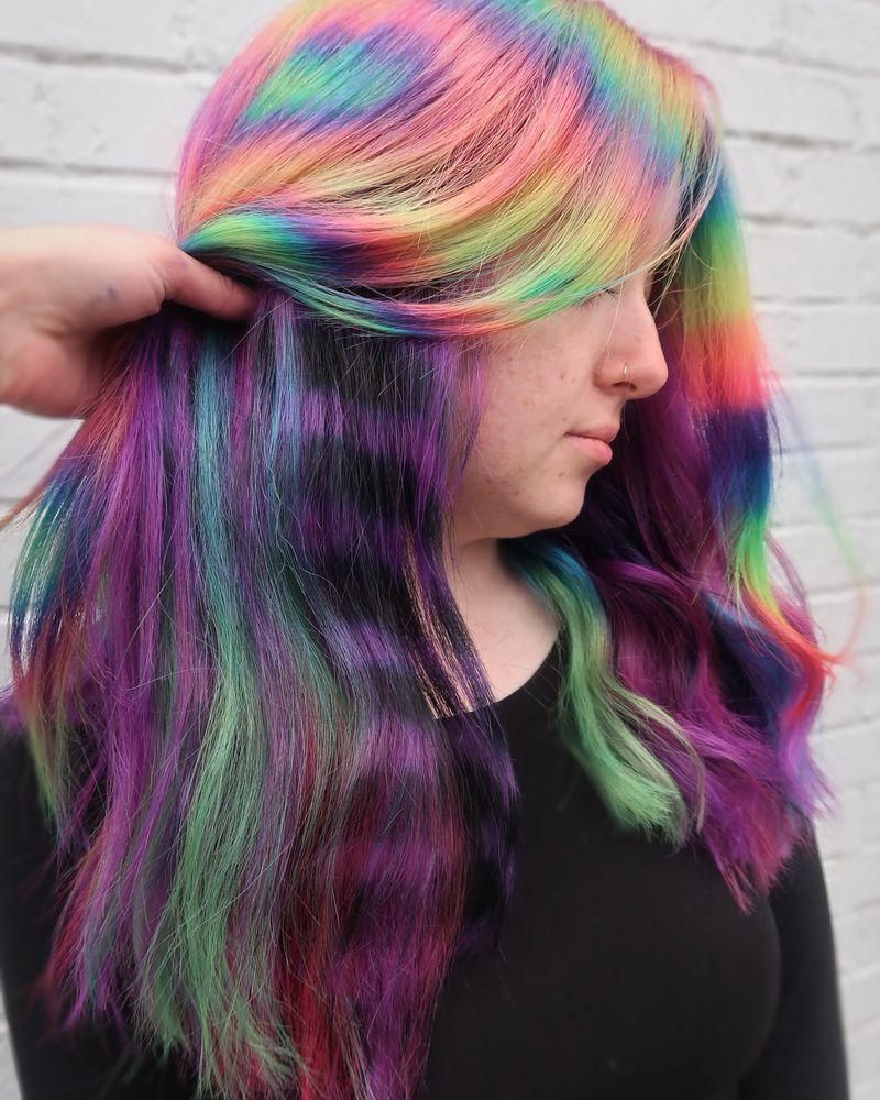 Rainbow Colored Hair