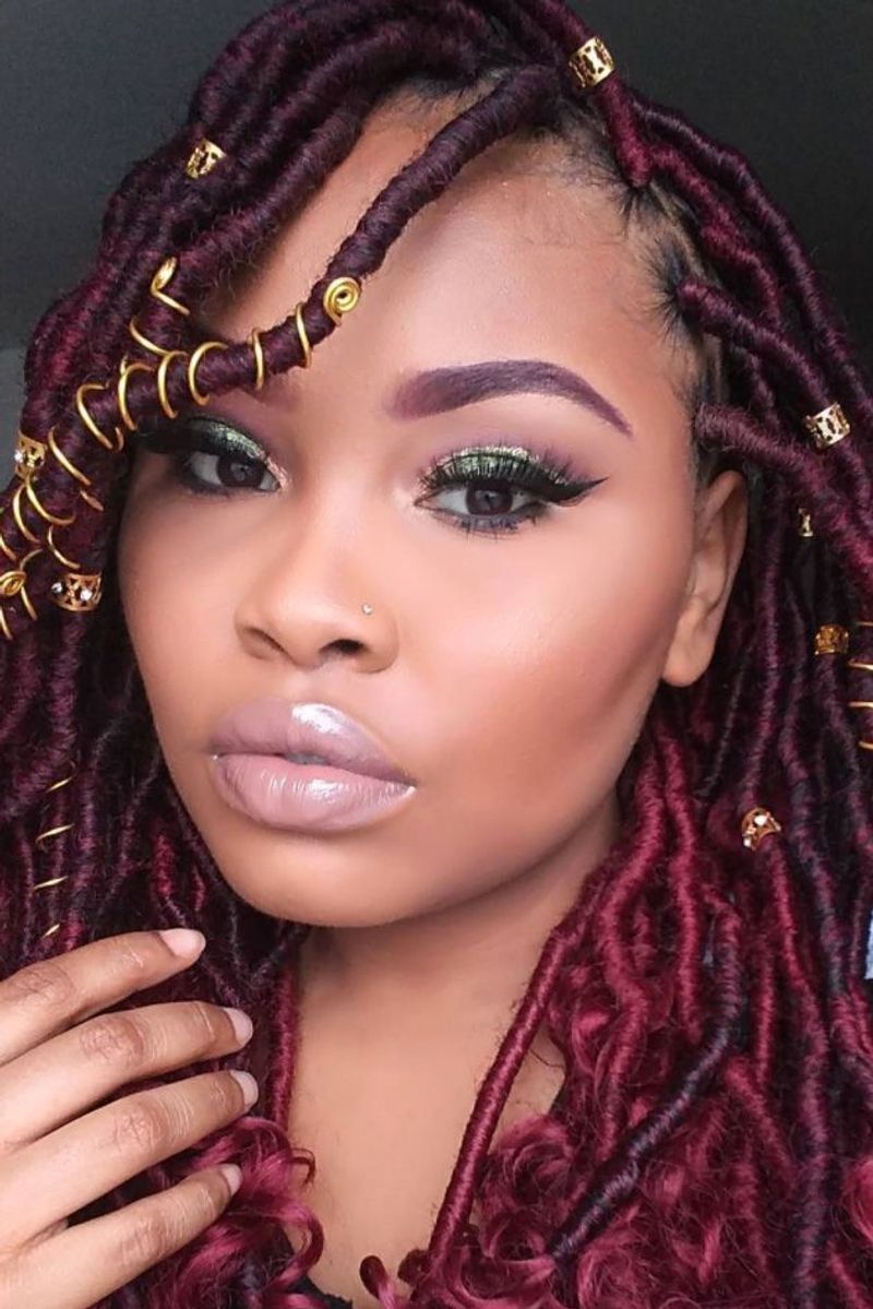Faux Locs with Accessories