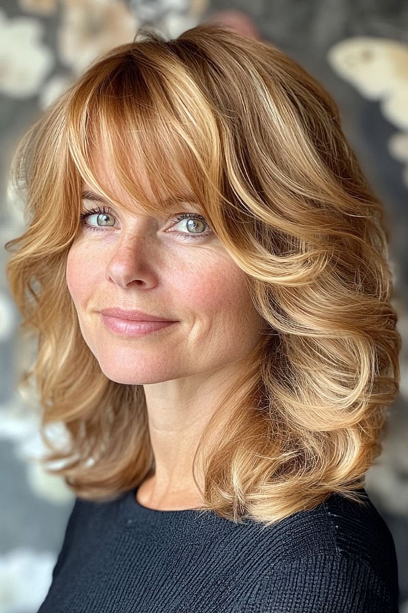 Feathered Layers with Soft Curls