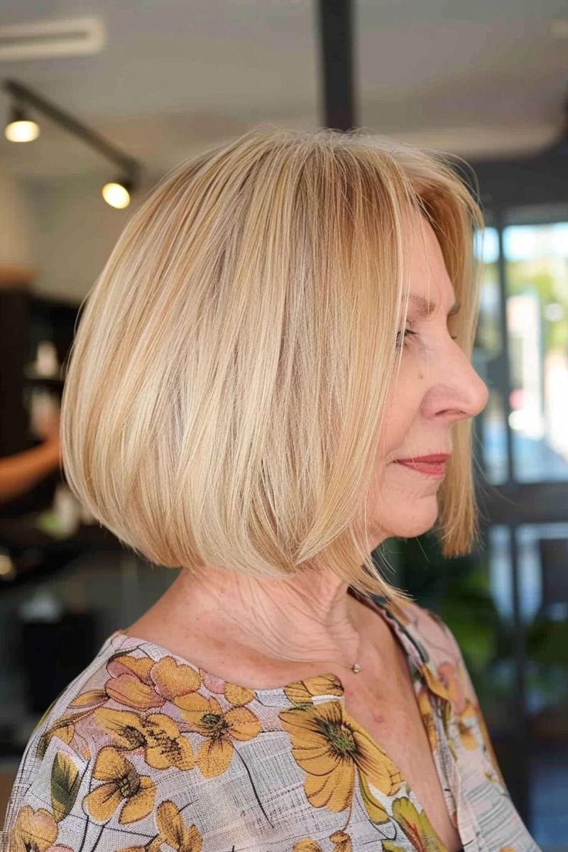 Flat, One-Length Bob