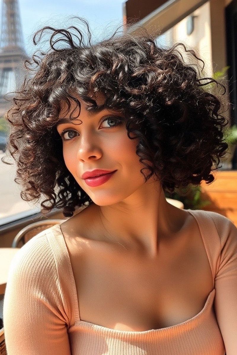Flirty Fringe Curls