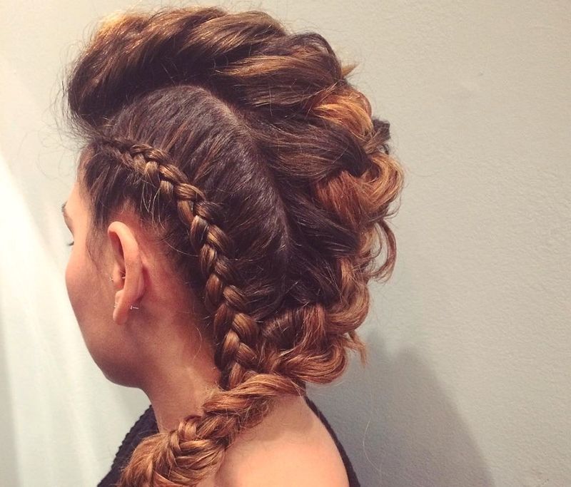 French Braided Mohawk