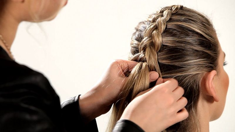 Reverse French Braid