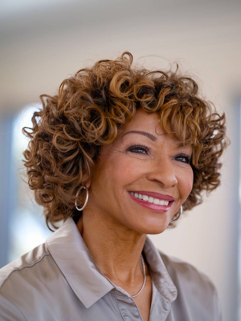 Soft Curls with Bangs