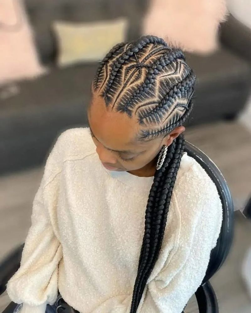 Futuristic Zigzag Braids