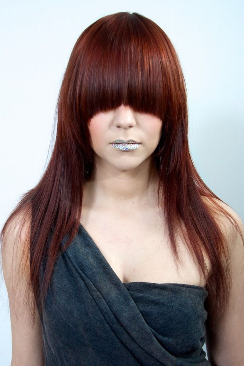Heavy Bangs Covering Eyes