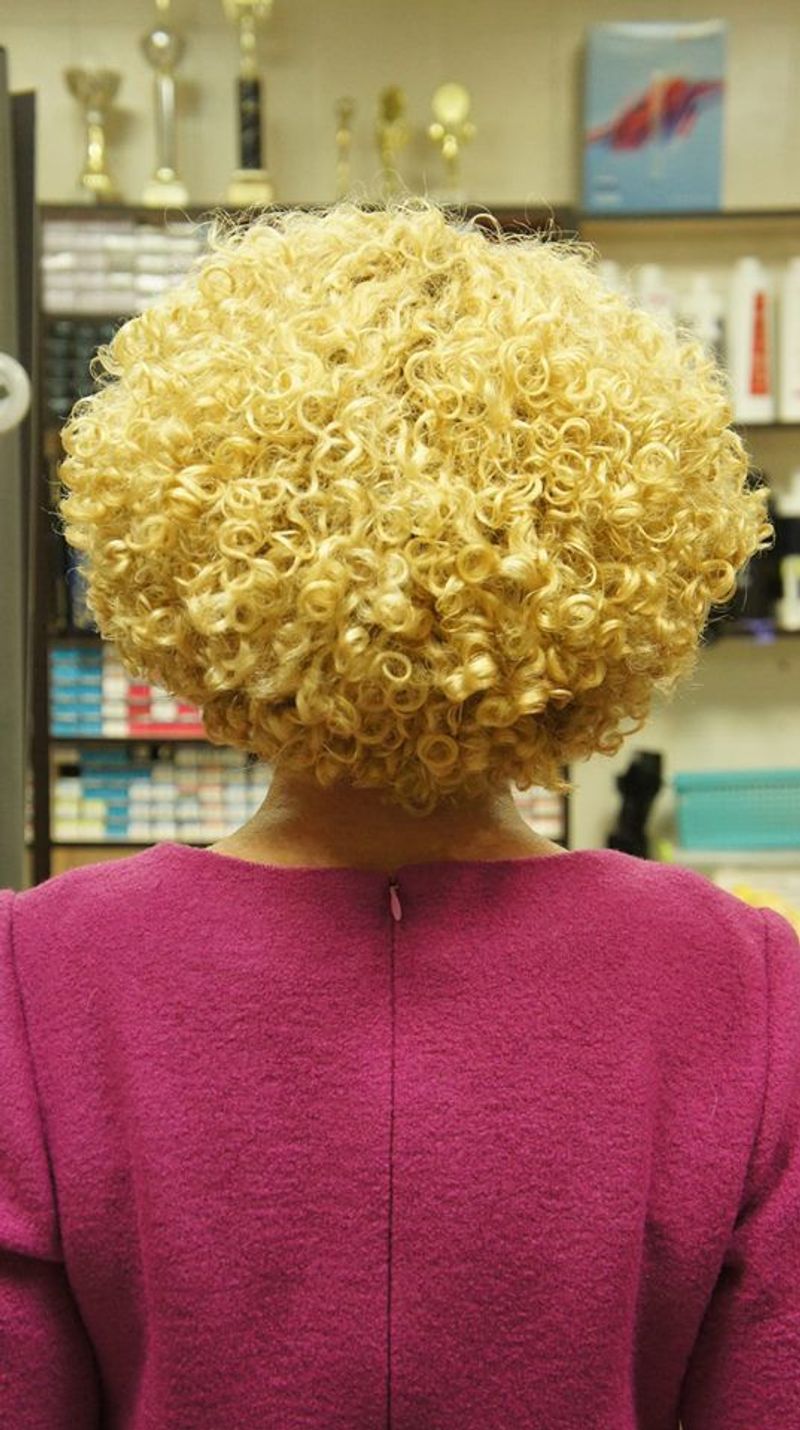 Dated Perm with Tight Curls