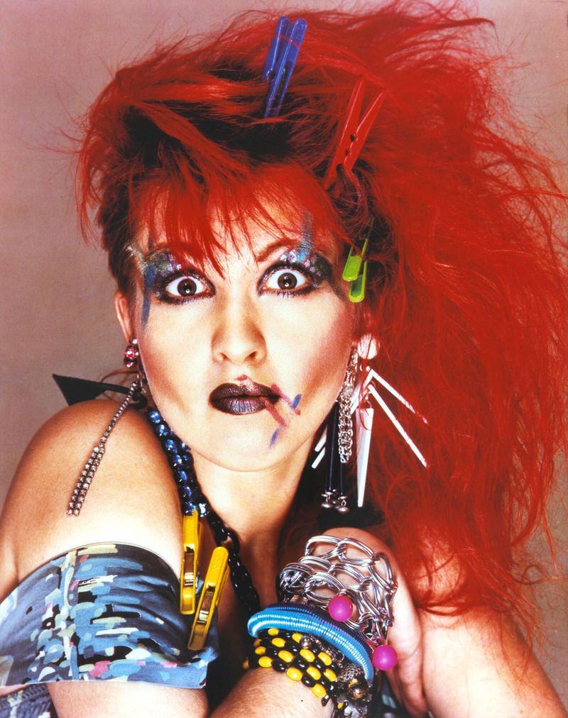 Cyndi Lauper's Colorful Hair