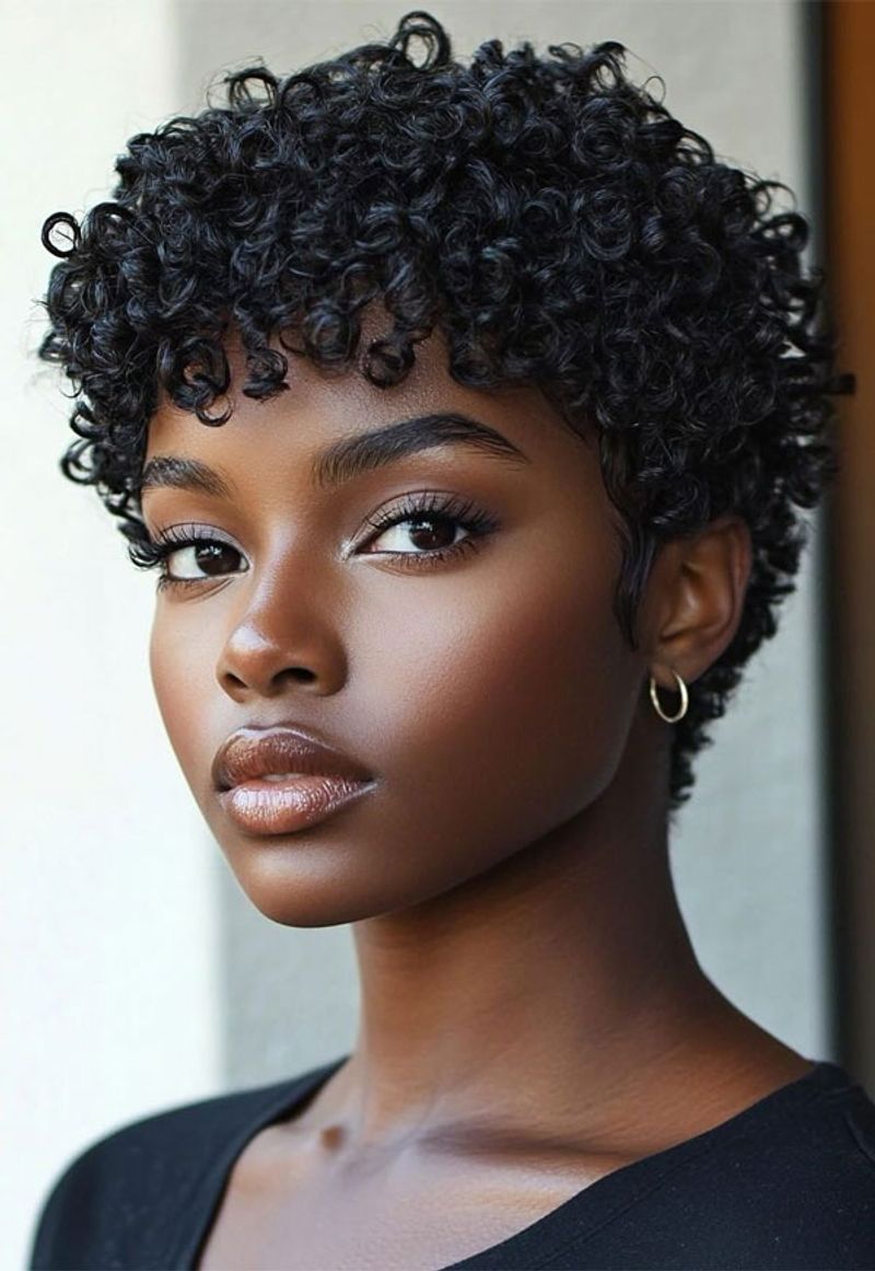 Pixie Cut with Curls