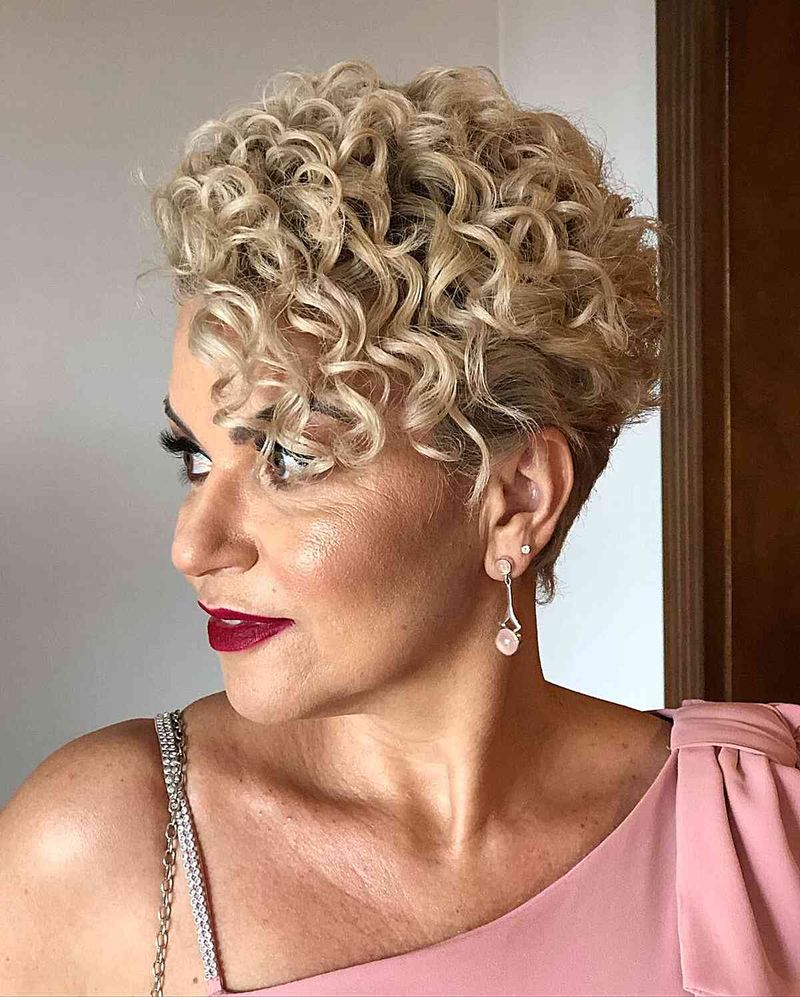 Curly Pixie Cut