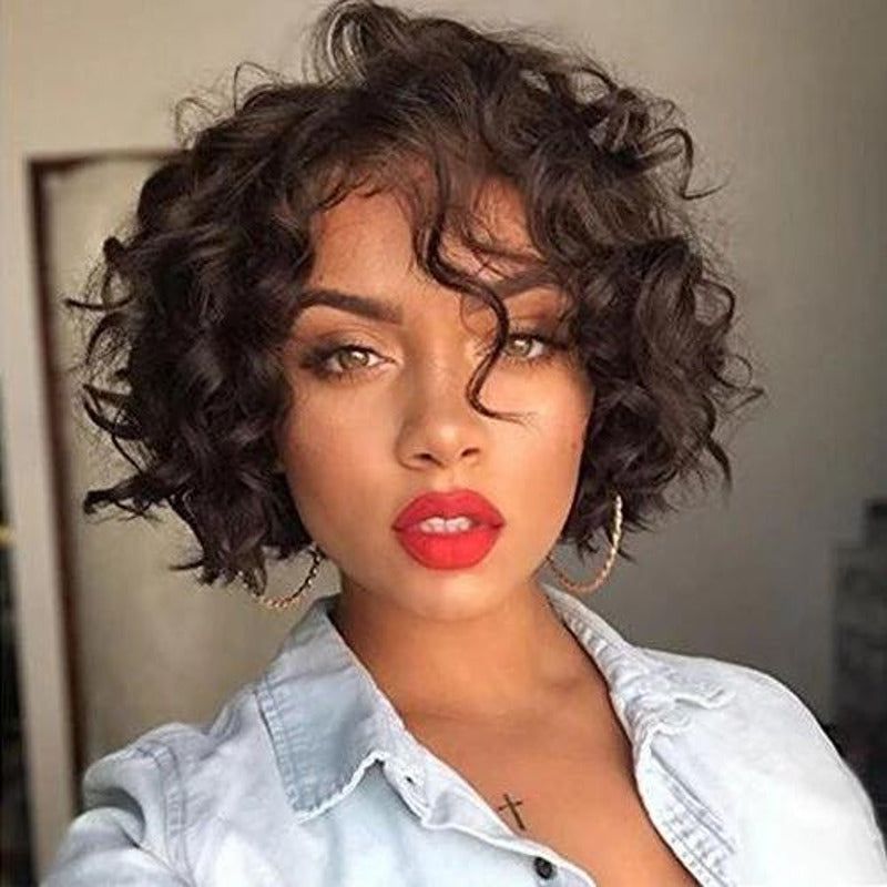 Layered Bob with Curls