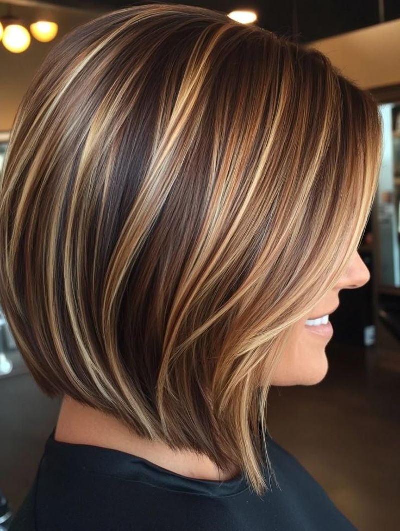 Layered Bob with Highlights